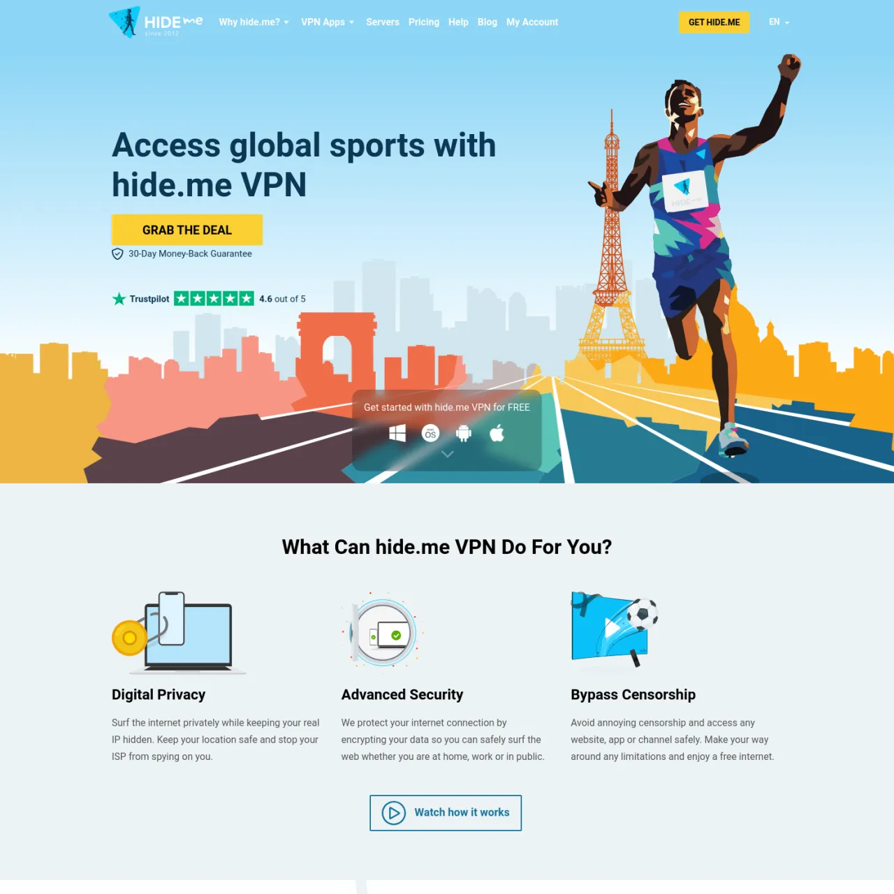 Hide.me 誰でも手頃な価格の、プライバシー ログのない最速の VPN。本当の IP を隠しながら、プライベートにインターネットを閲覧します。あなたの位置を匿名に保ち、ISP の監視を停止します。