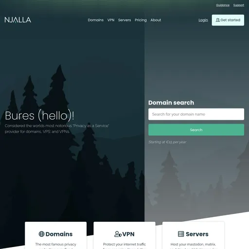 Njalla は、世界中の VPS および VPN ドメイン向けの有名なプライバシー サービスであり、現在世界で最も有名な Privacy as a Service プロバイダーであると考えられていま
