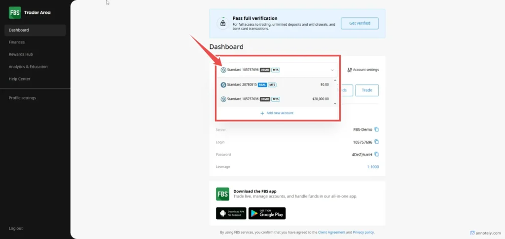 FBS เทรด FOREX 1 1